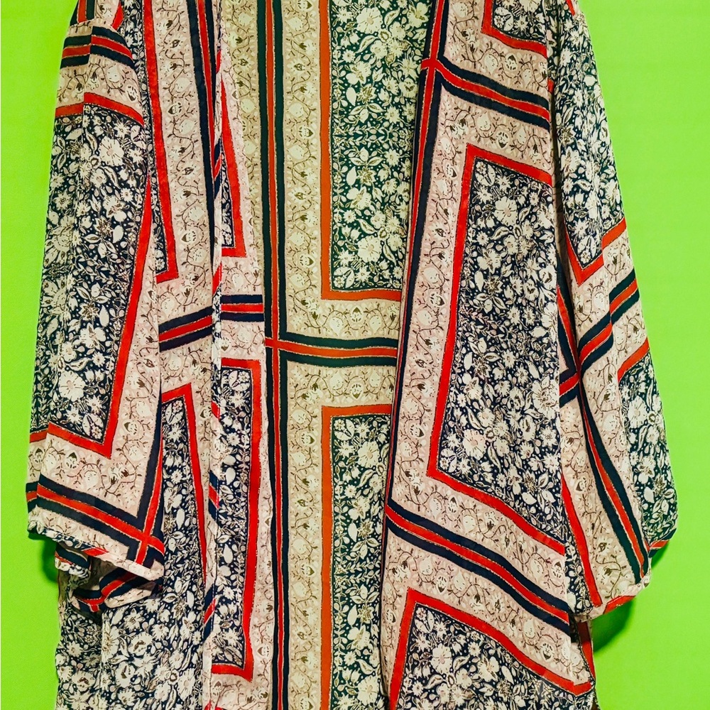 Floral Geometric Kimono